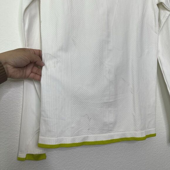 $98 Athleta Flurry Balaclava Hoodie Small Base Layer White Cold Weather Training - Picture 8 of 11